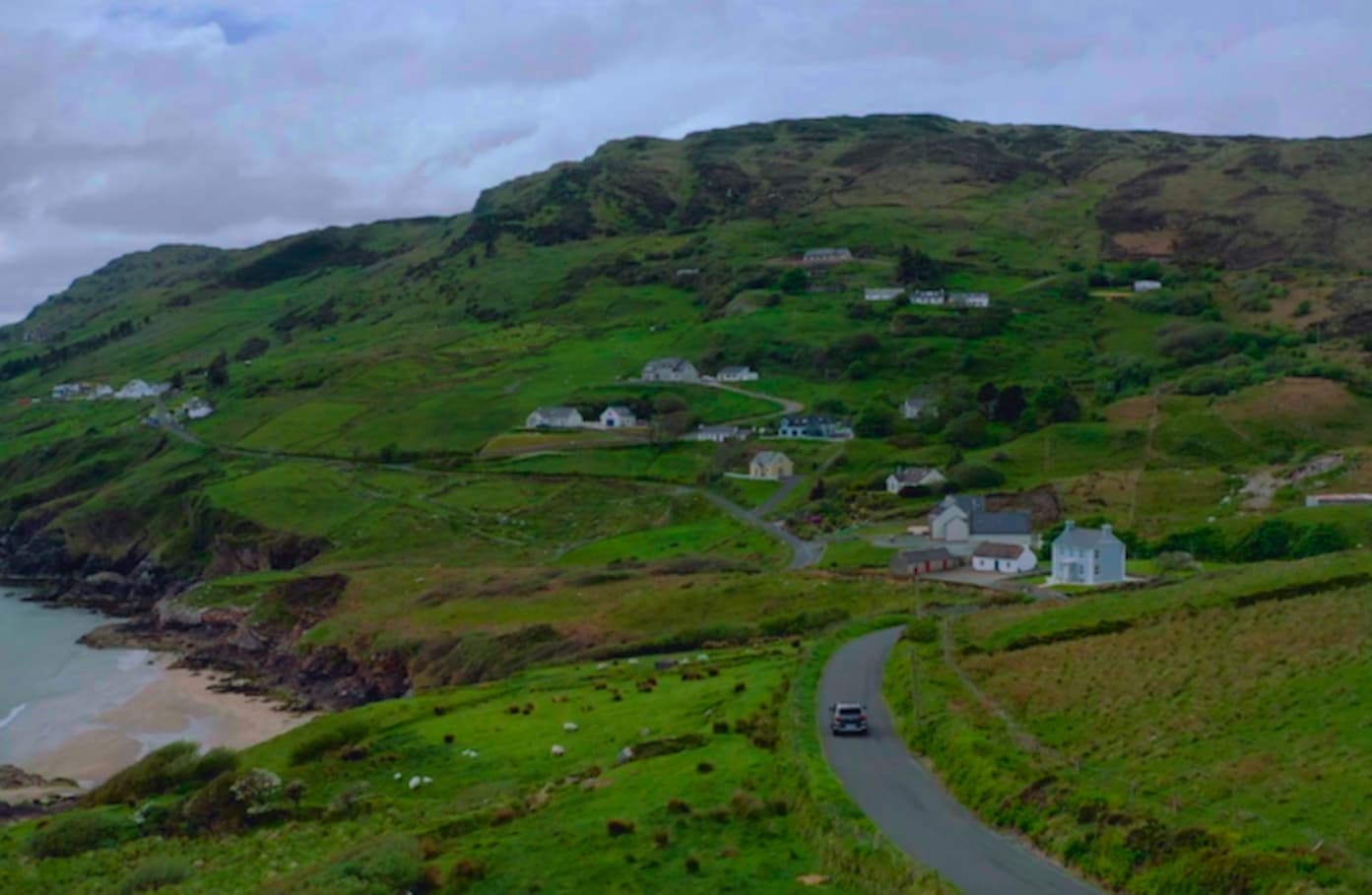cliff view drive in Donegal Ireland