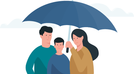 family sharing umbrella